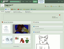 Tablet Screenshot of doggyman17.deviantart.com