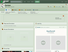 Tablet Screenshot of demiam.deviantart.com