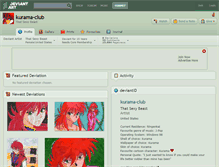 Tablet Screenshot of kurama-club.deviantart.com