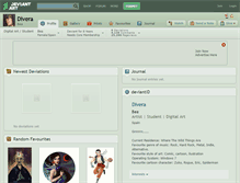 Tablet Screenshot of divera.deviantart.com