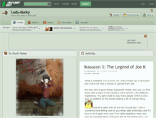 Tablet Screenshot of lady-ducky.deviantart.com