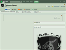 Tablet Screenshot of forbiddendragon.deviantart.com