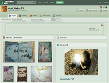 Tablet Screenshot of musicmaker95.deviantart.com