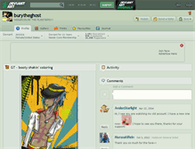 Tablet Screenshot of burytheghost.deviantart.com