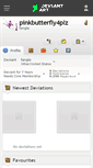 Mobile Screenshot of pinkbutterfly4plz.deviantart.com