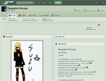 Tablet Screenshot of panpukin-princess.deviantart.com