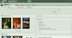 Desktop Screenshot of extravert.deviantart.com