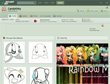 Tablet Screenshot of candykirby.deviantart.com