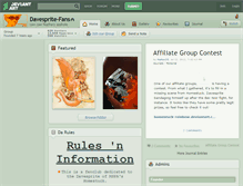 Tablet Screenshot of davesprite-fans.deviantart.com