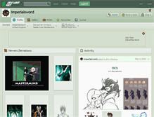 Tablet Screenshot of imperialsword.deviantart.com