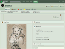 Tablet Screenshot of leenaraven.deviantart.com