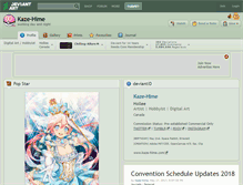 Tablet Screenshot of kaze-hime.deviantart.com