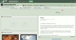 Desktop Screenshot of clever-screen-name.deviantart.com