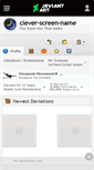 Mobile Screenshot of clever-screen-name.deviantart.com