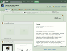 Tablet Screenshot of clever-screen-name.deviantart.com