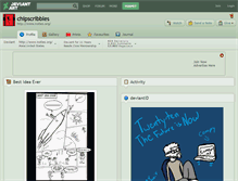 Tablet Screenshot of chipscribbles.deviantart.com