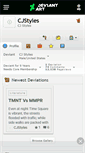 Mobile Screenshot of cjstyles.deviantart.com