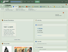 Tablet Screenshot of cjstyles.deviantart.com
