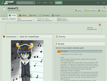 Tablet Screenshot of kimimi72.deviantart.com