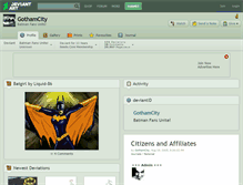 Tablet Screenshot of gothamcity.deviantart.com