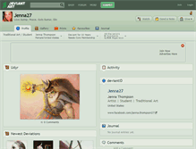 Tablet Screenshot of jenna27.deviantart.com