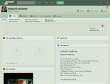 Tablet Screenshot of malachi-maloney.deviantart.com