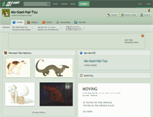 Tablet Screenshot of mo-goei-hai-tzu.deviantart.com