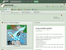 Tablet Screenshot of maro-kuzuki.deviantart.com
