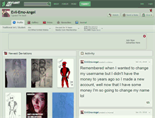 Tablet Screenshot of evil-emo-angel.deviantart.com