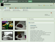 Tablet Screenshot of evilmonkey.deviantart.com