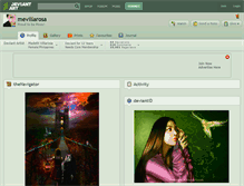 Tablet Screenshot of mevillarosa.deviantart.com