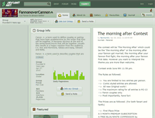 Tablet Screenshot of fannonovercannon.deviantart.com