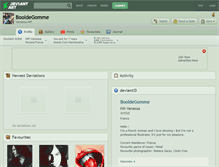 Tablet Screenshot of booldegomme.deviantart.com