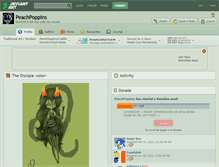 Tablet Screenshot of peachpoppins.deviantart.com