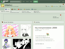 Tablet Screenshot of kristachu-x.deviantart.com