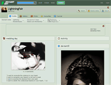 Tablet Screenshot of lightningfair.deviantart.com