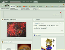 Tablet Screenshot of kalifla.deviantart.com