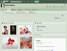 Tablet Screenshot of naomi-shikaru.deviantart.com