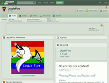 Tablet Screenshot of lezziefurs.deviantart.com