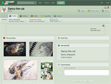 Tablet Screenshot of danny-the-cat.deviantart.com