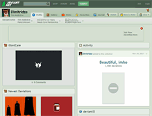 Tablet Screenshot of dimitridze.deviantart.com