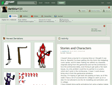 Tablet Screenshot of darkblur123.deviantart.com
