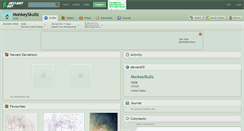 Desktop Screenshot of monkeyskullz.deviantart.com