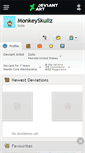 Mobile Screenshot of monkeyskullz.deviantart.com