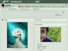 Tablet Screenshot of la-rose.deviantart.com