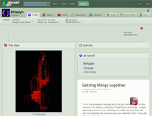 Tablet Screenshot of krisalyn.deviantart.com
