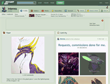 Tablet Screenshot of interess.deviantart.com
