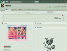 Tablet Screenshot of nanatrex.deviantart.com