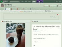 Tablet Screenshot of milukisama.deviantart.com