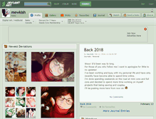 Tablet Screenshot of mewkish.deviantart.com